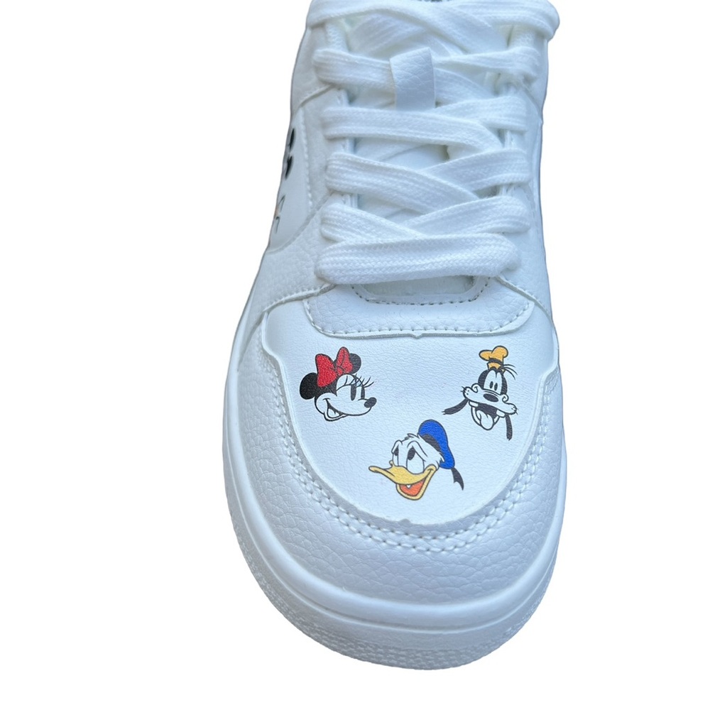 NEW / NEVER WORN Disney Mickey Mouse & Friends White Low-Top Sneaker Women’s  7 - Picture 2 of 9